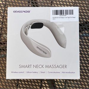 Kigassenzio Smart Neck Massager White New Free Shipping 2W 400g 173x173x58
